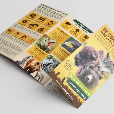 Flyers - Print &amp; Drukwerk - Diensten - Folder De Zonnegloed