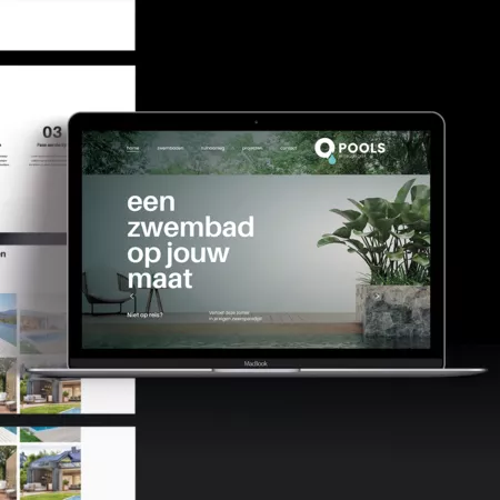 Project Homepage - Website & ontwerp Qpools