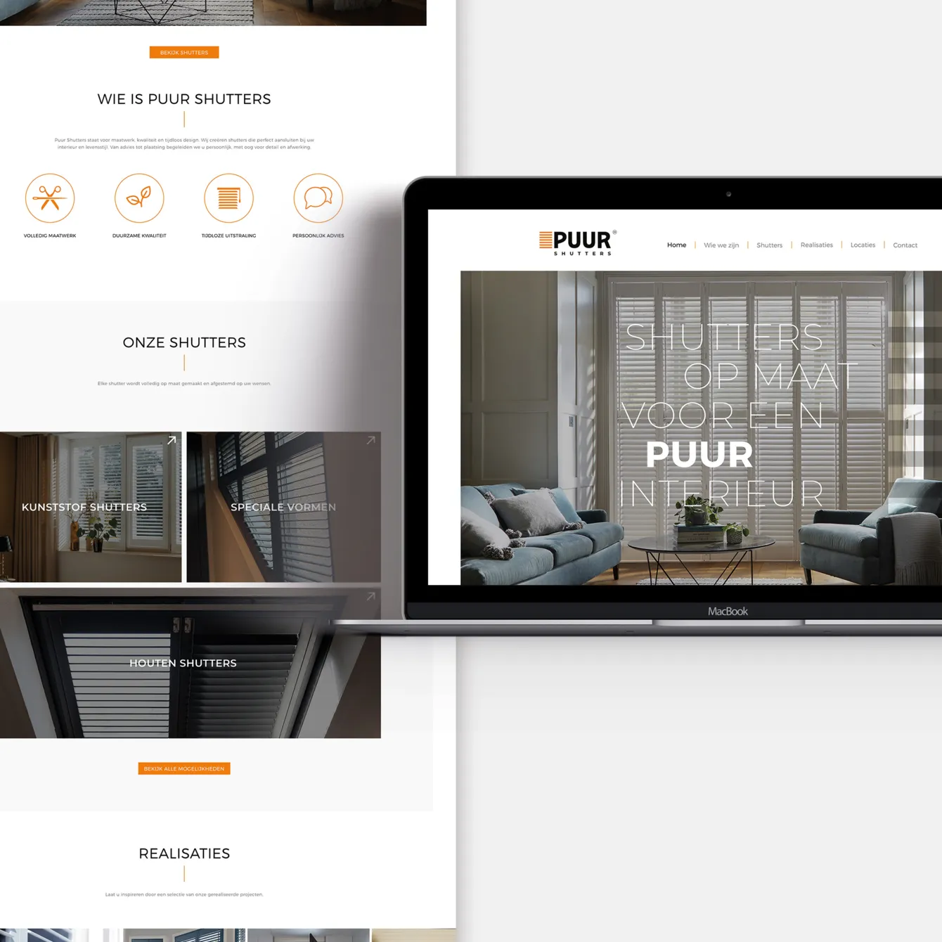 Website Puur Shutters - Projecten - website-interieurwinkel-koksijde-2