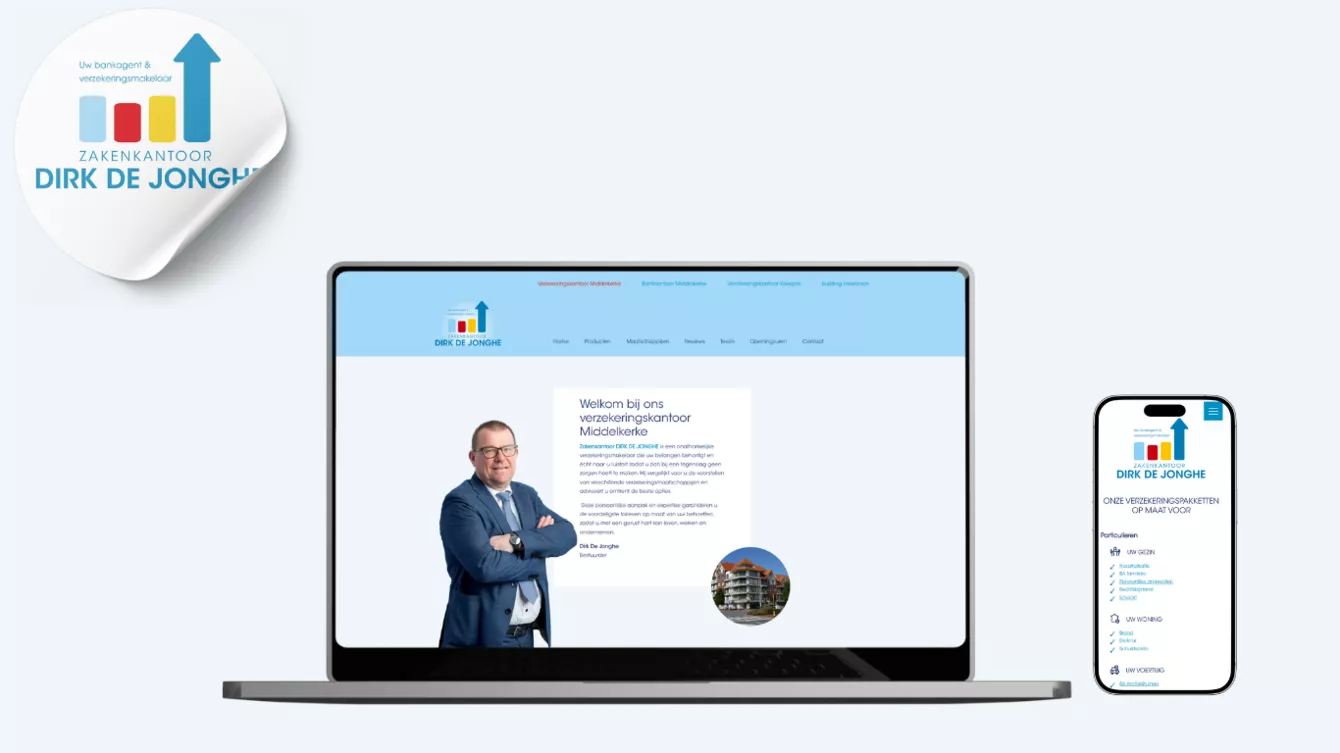 Webdesign Zakenkantoor Dirk De Jonghe - Projecten - Mockup 1