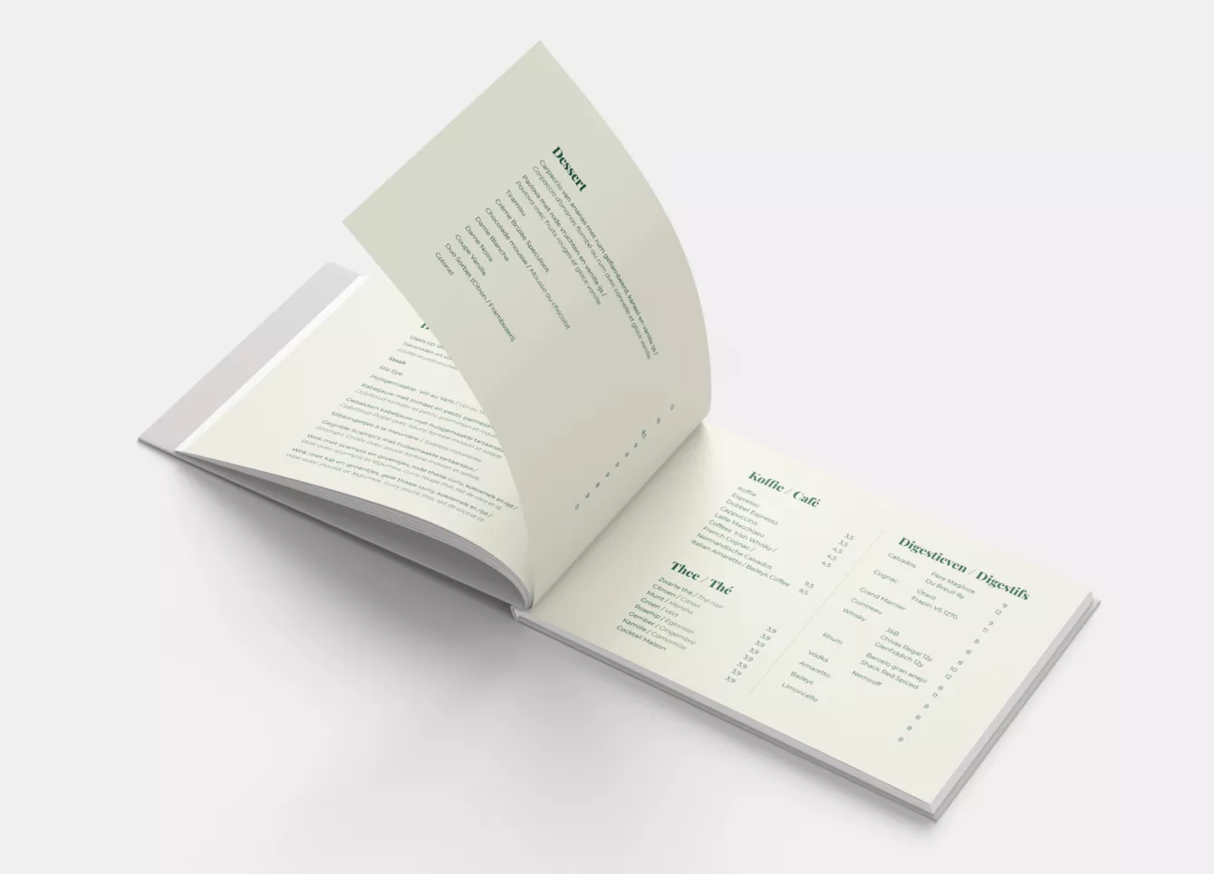 Menuboek Aux Oliviers - Projecten - menuboek-restaurant-depanne-4