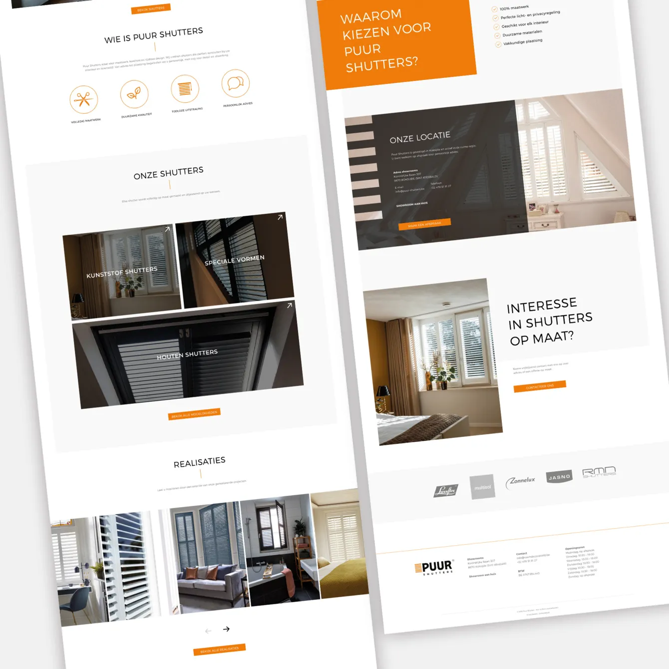 Website Puur Shutters - Projecten - website-interieurwinkel-koksijde-3