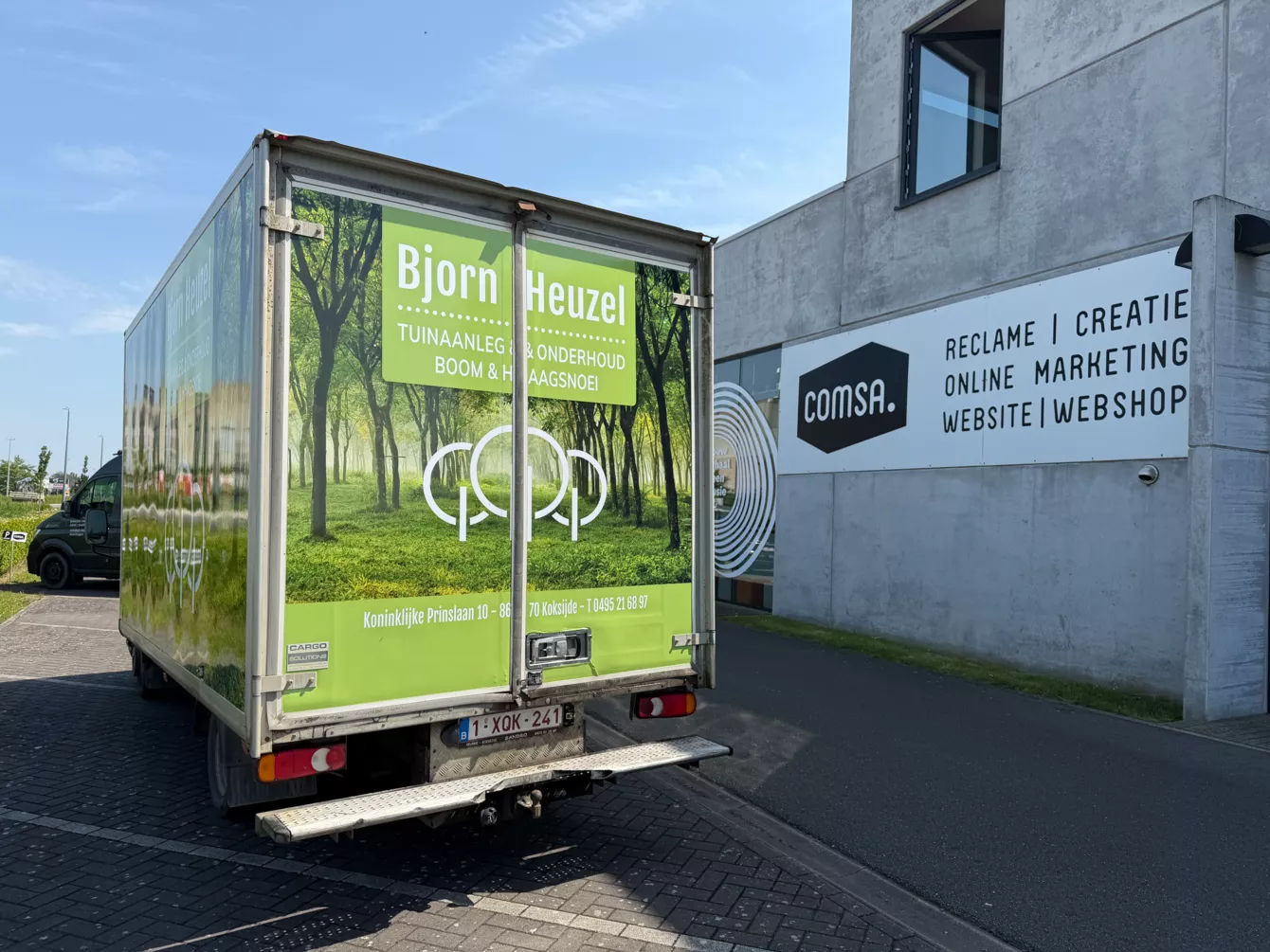 Reclamebelettering op vrachtwagen - Projecten - Reclamebelettering-BjornHeuzel4