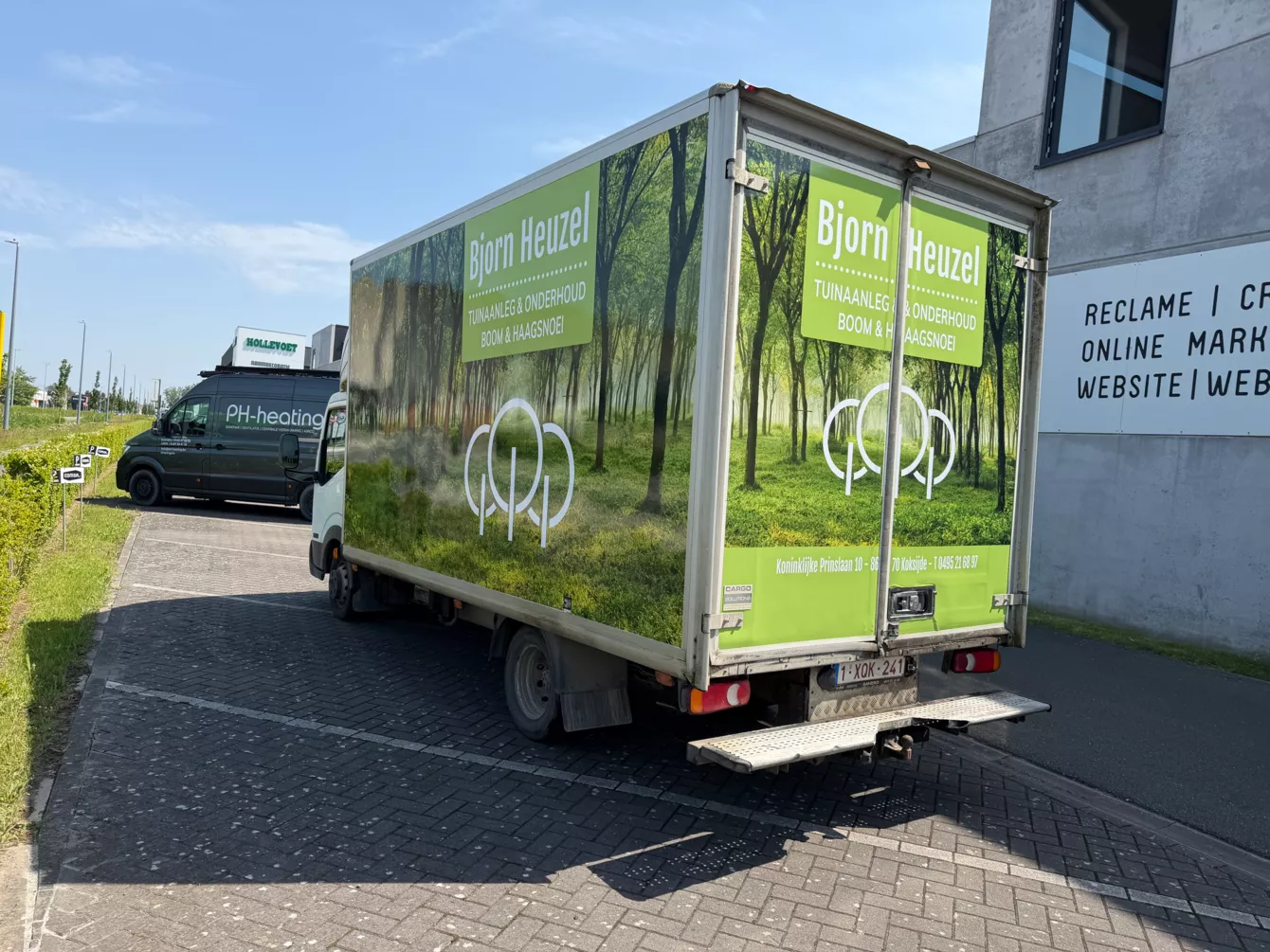 Reclamebelettering op vrachtwagen - Projecten - Reclamebelettering-BjornHeuzel2